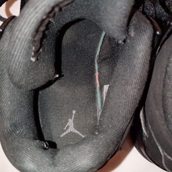 Jordan Black Cat 4 Size 6.5Y All Black Used No Box 408452-010 - Picture 14 of 15